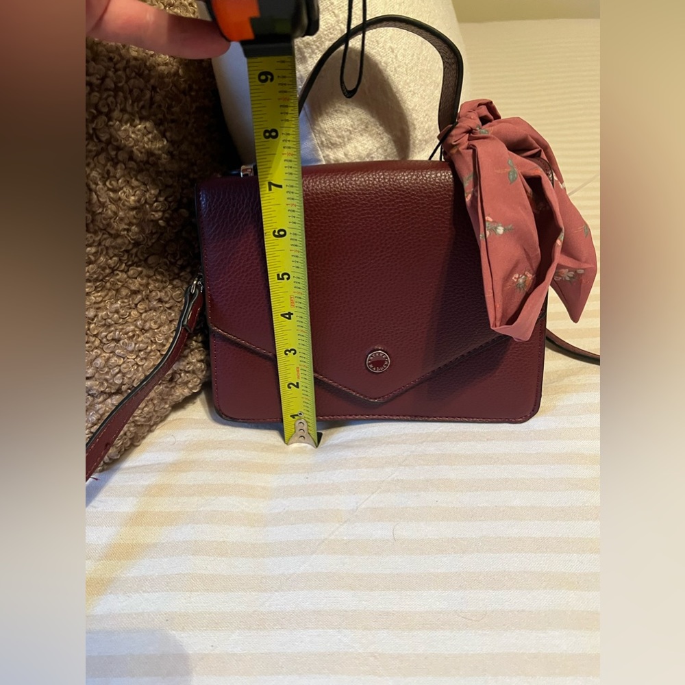Steve Madden Bjill Top Handle Maroon Purse - Picture 9 of 11